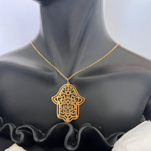 Load image into Gallery viewer, Necklace - Stainless steel big palm shape
