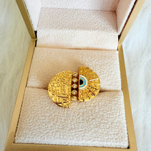 Load image into Gallery viewer, Ring size 7/8/9 - Gold f allah 5ayr 7afez
