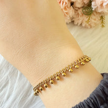 Load image into Gallery viewer, Bracelet - Stainless steel gold simple chain with small balls
