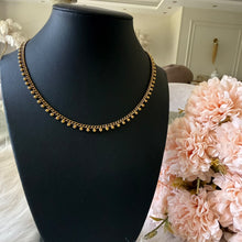 Load image into Gallery viewer, Necklace - Stainless steel gold simple chain with small balls
