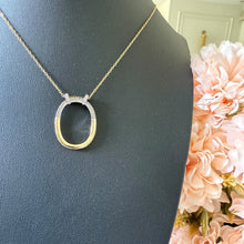 Load image into Gallery viewer, Necklace - Stainless steel gold halo zircon shape
