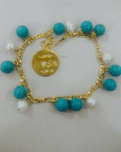 Load image into Gallery viewer, Customized - Turquoise Bracelet + name
