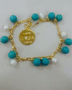 Customized - Turquoise Bracelet + name