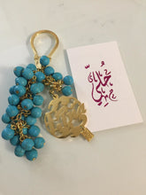 Load image into Gallery viewer, Keychain - Name Custom + turquoise bundle
