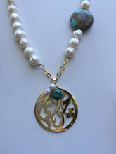 Load image into Gallery viewer, Name Necklace - Half pearl
