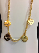 Load image into Gallery viewer, Family Necklace -  4 names lira circles
