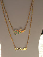 Load image into Gallery viewer, 2 name necklace - names 2 layer
