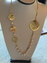 Load image into Gallery viewer, Family Necklace - pearl and circle
