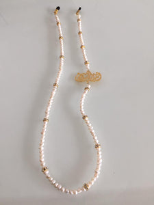 Glasses chain with name and Pearl