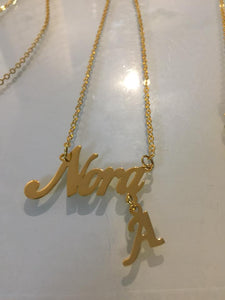 Name Necklace - Basic name letter