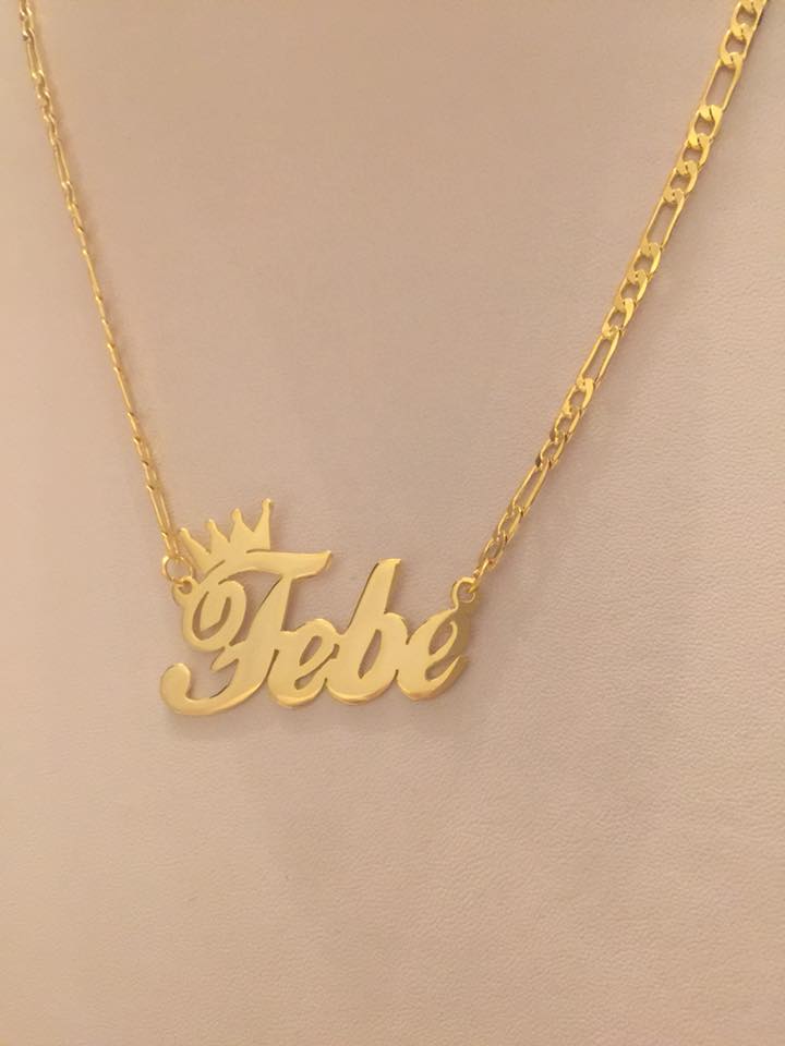 Name Necklace - Mini crown