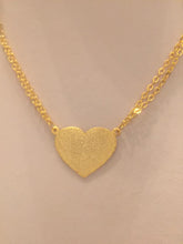 Load image into Gallery viewer, 2 name necklace - couples name + 1 heart
