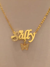 Load image into Gallery viewer, Name Necklace - Heart/butterfly
