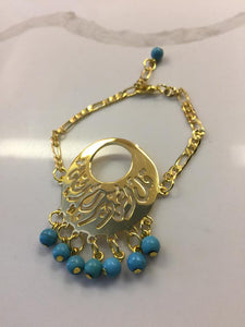 Customize Bracelet _ alfalak + turquoise