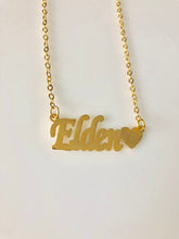 Load image into Gallery viewer, Name Necklace - Mini sandy side heart
