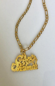 2 name necklace - couples names sandy
