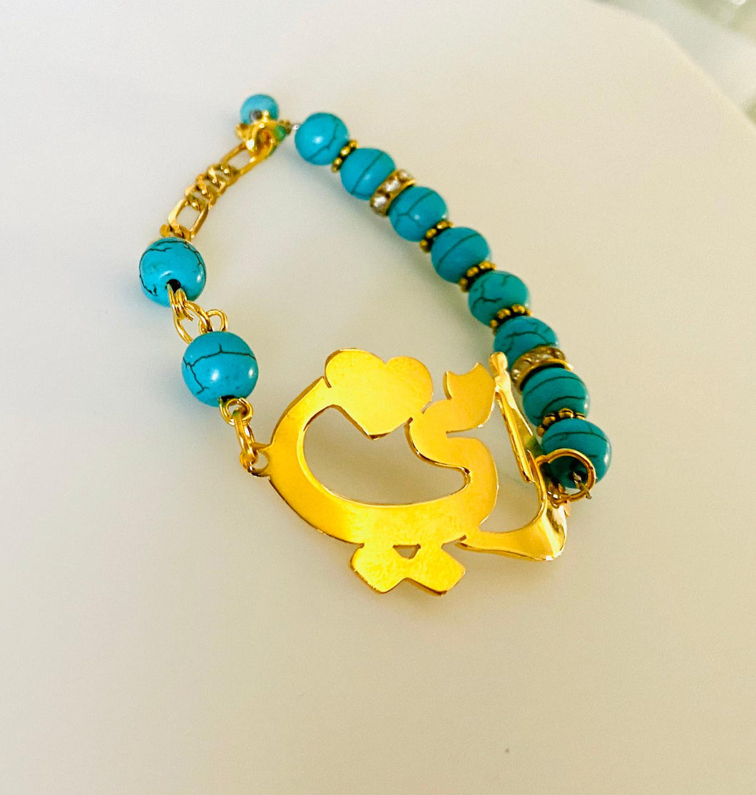 Customized - Mum bracelet + heart