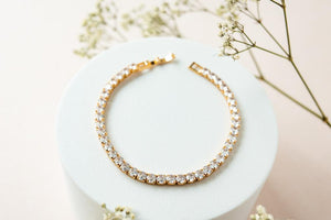 Bracelet - rhinestone chain