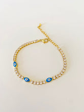 Load image into Gallery viewer, Bracelet - rhinestone chain and eyes

