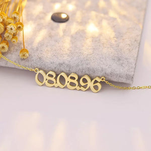 Name Necklace -  Numbers design