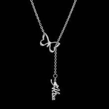 Load image into Gallery viewer, Name Necklace -  Butterfly from which a name came down
