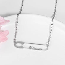 Load image into Gallery viewer, Name Necklace -  Big pin name
