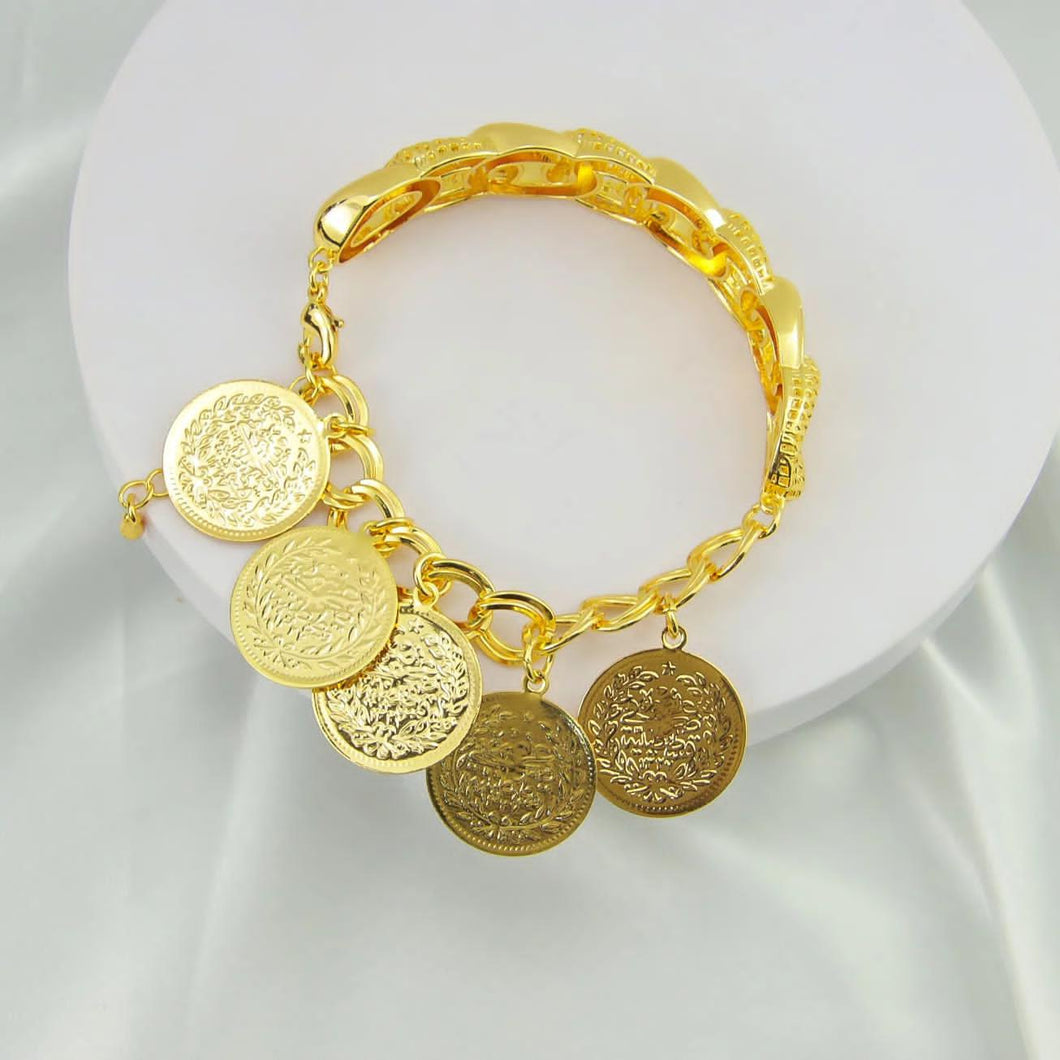 Bracelet - Kalbajh lira coins