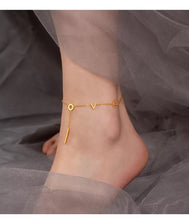 Load image into Gallery viewer, Anklet - stainless steel letters
