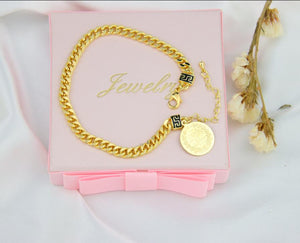 Anklet - lira and chain
