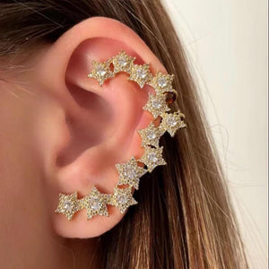 Earring - single stars gold