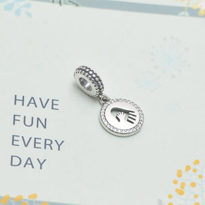 925 sterling silver charm palm