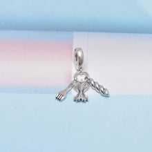 Load image into Gallery viewer, 925 sterling silver charm fork
