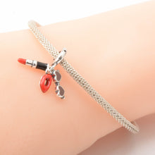 Load image into Gallery viewer, 925 sterling silver charm  rouge lips
