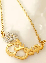 Load image into Gallery viewer, Name Necklace - Crystal crown
