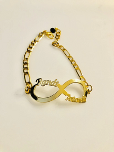 Customized - Two Names Infinity Bracelet