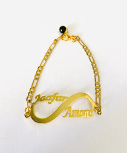 Customized - Two Names Infinity Bracelet