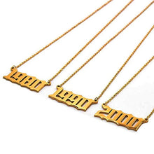 Load image into Gallery viewer, Name Necklace - Year date
