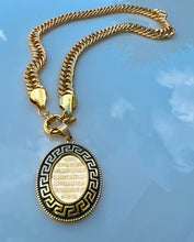 Load image into Gallery viewer, Necklace - chain with black Oval + ayat elkorsy
